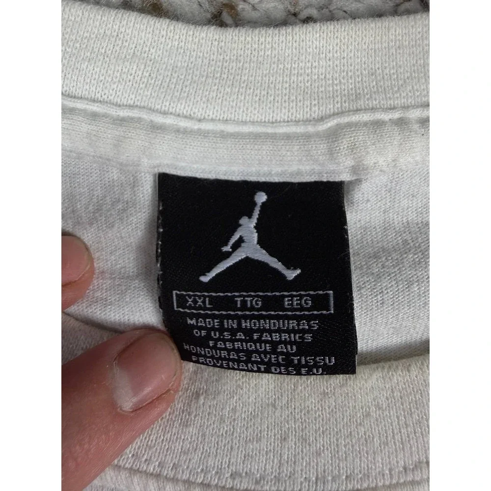 Nike Air Jordan 11 Low IE White Argon Blue 2007 Advertising T-Shirt XXL